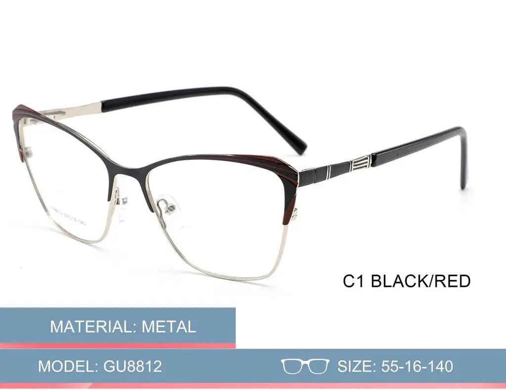 [GU8812C1] Montura metalica de dama GU8812 (C1)