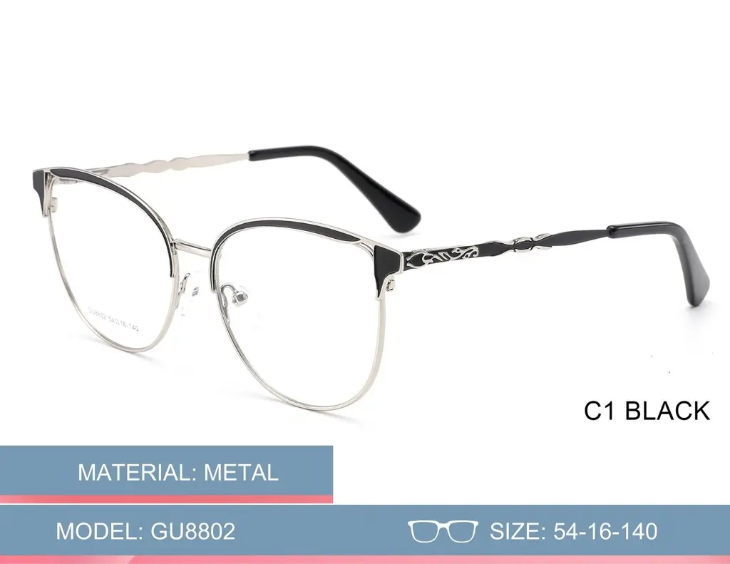 [GU8802C1] Montura metalica de dama GU8802 (C1)