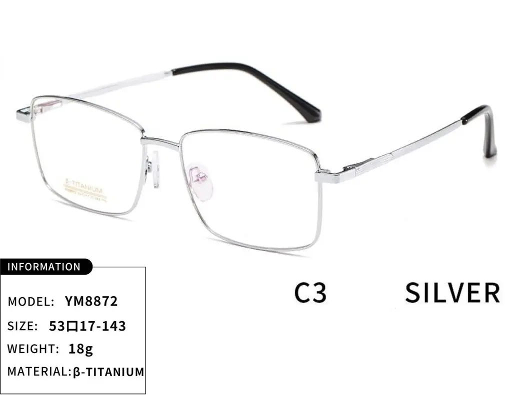 Montura Metalica Para Hombre YM8872