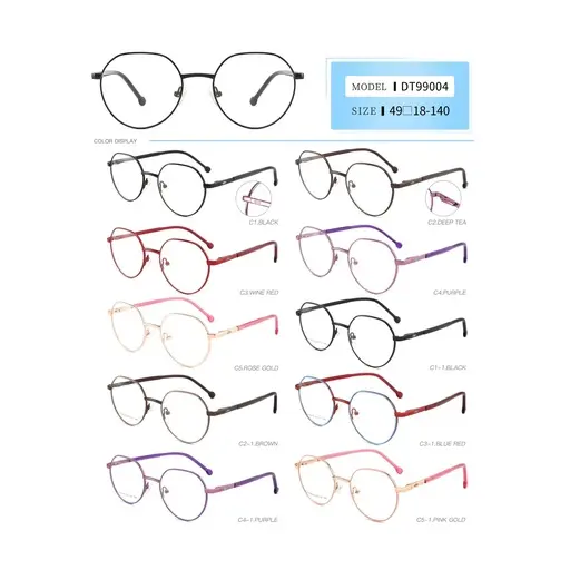 [DT99004C1C4C5C1-1C4-1C5-1] Montura para dama metalica DT99004